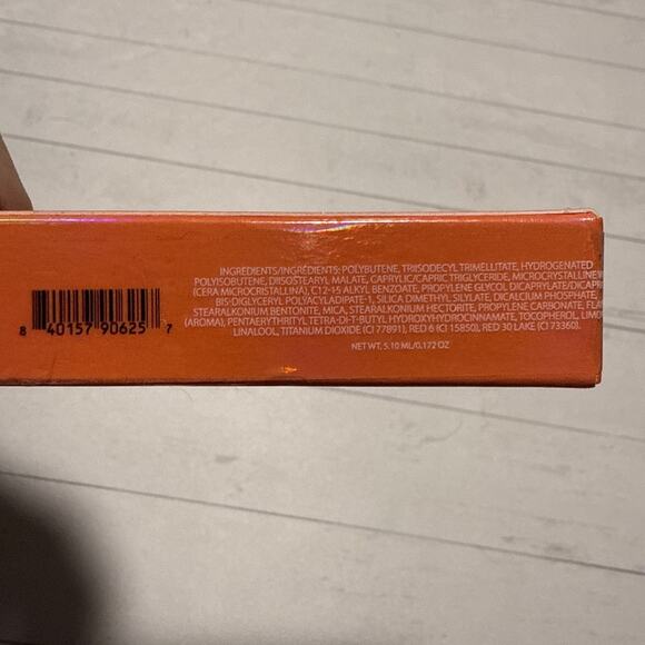 Jeffree Star Supreme Gloss Lip Gloss Orange County Full Pigment 0.17 oz New - Picture 2 of 7